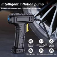 Bomba de Aire Portátil  120W Inalámbrica/Cableada Inflador de Neumáticos Digital para Coche Bicicleta Bolas Tipo de Enchufe: PUMPS - details 5