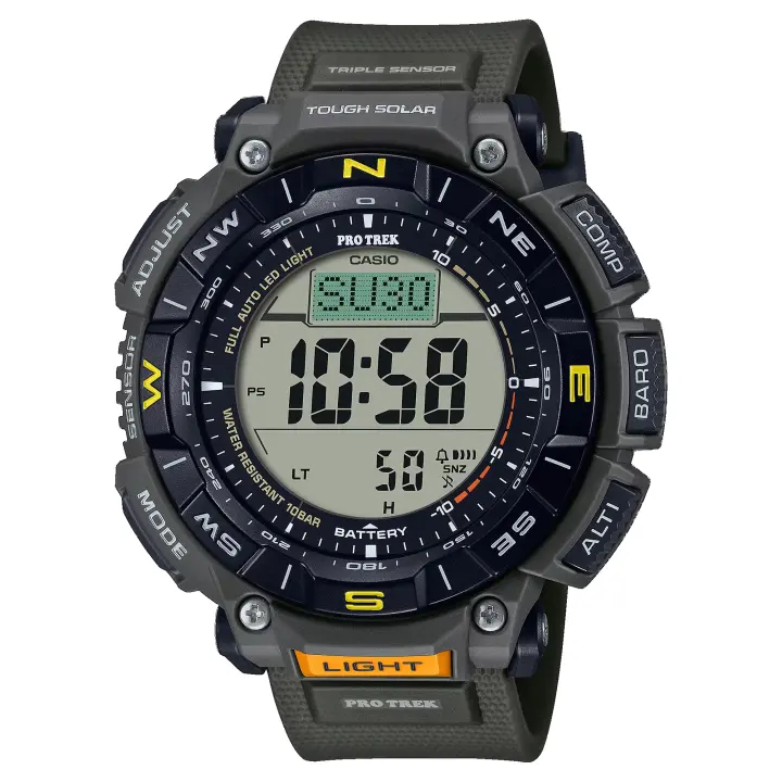 Reloj Casio PRO-TREK PRG-340-3ER Digital Outdoor imprescindibles Resistente Inmersión Buceo/Montaña Senderismo (100 metros) - 1