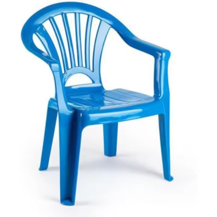 COSHANO Silla Infantil para niños y niñas apilables para Interior y Exterior de plástico, Ideal para jardín, terraza (Azul) - 1