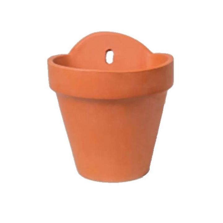 Maceta barro colgar pared 22 cm
