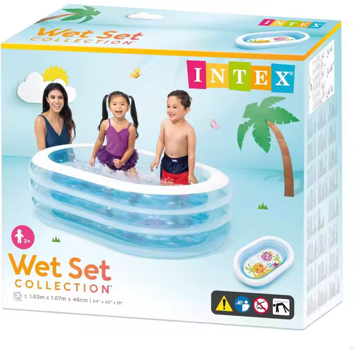 Piscina hinchable intex my sea friends 163x107x46 cm - 230 litros (Intex 57482) - 1