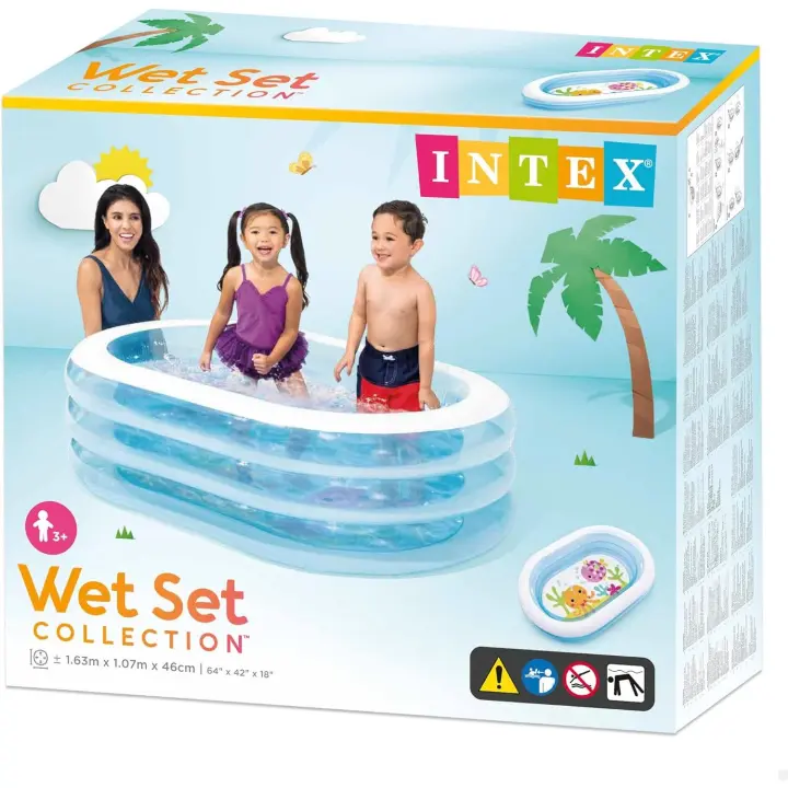 Piscina hinchable intex my sea friends 163x107x46 cm - 230 litros (Intex 57482) - 1