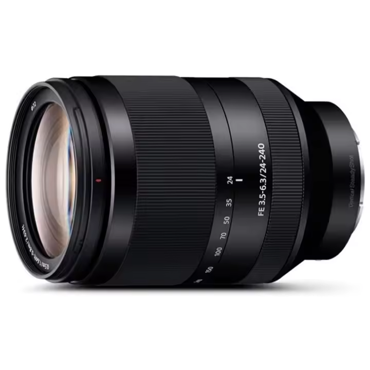 Sony - Objetivo zoom gran angular SEL24240 FE 24-240 mm f/3.5-6.3 OSS para cámaras mirrorless Sony E, estabilización óptica y resistente al polvo - 1
