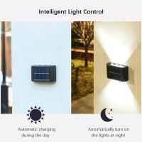 Lámpara De Pared LED Solar Impermeable Para Exterior Iluminación De Valla Para Jardín Verano Porche Camino Camping Decoración De Hogar - details 2