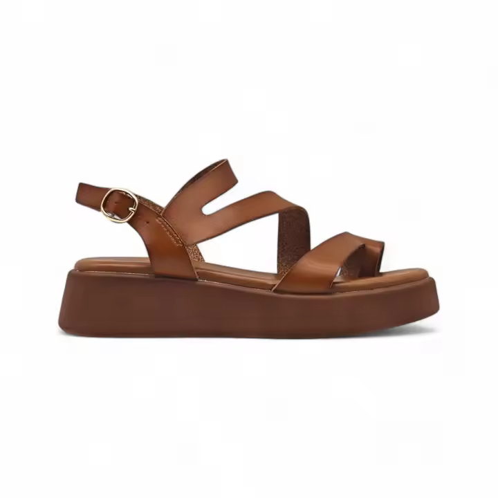 Calzados soraia, Sandalias para mujer con plataforma alta, comodas y ligeras para uso casual - 1