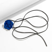 Collar Gargantilla Elegante Con Gran Flor Para Mujer Moda 2023 Cadena Larga De Nudo Joyería En Collar De Cuello - details 15