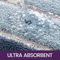 Alfubra de baño 40x60 cm Alfombra de baño Antideslizante Super Absorbente de Agua, Lavable a Máquina, Alfubra de Microfibre absorbing PARA EL Piso del Baño, Azul - details 2