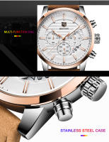 Reloj Deportivo De Moda BENYAR 2024 Para Hombres Multifuncional Impermeable Con Cuero Premium Calendario Y Luz Nocturna - details 4
