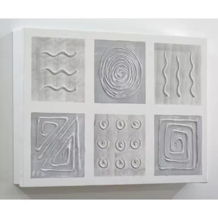 Cuadroexpres - Tapa de Contador Minimalista 45x30x4 cm (49x34x6 cm medida exterior) En Melamina Blanca, Con tornillos y tacos para colocar en la pared. Moderna, 100% Original, Muy Decorativa. Fabricada en España - 1