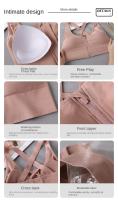 Sujetador Deportivo Para Mujer Talla Grande Con Cierre De Cremallera Estilo Explosivo Ajuste En La Espalda Protección Contra Golpes Malla Transpirable Para Yoga Y Fitness - details 11