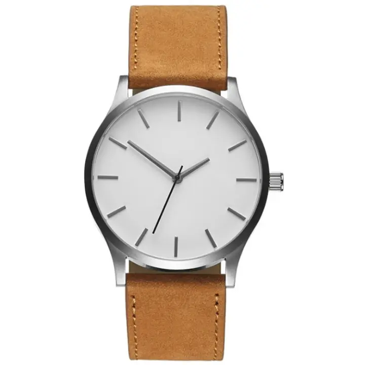 Reloj para hombre con estilo europeo - americano, gran dial, correa de cuero, movimiento de cuarzo, un reloj para el hombre que valora el estilo y la calidad - 1