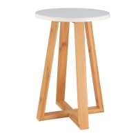 TENDANCE Taburete de baño con 4 patas Cruzadas y tapa de madera MDF - details 0