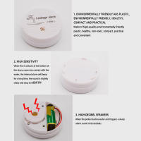 Detector De Fugas De Agua Inalámbrico Con Sensor Y Alarma De 90dB Batería Independiente DC9V Para Casa Y Cocina - details 8