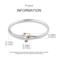 Pulsera De Plata 925 Para Mujer Con Cierre Original Y Cadena De Serpiente Adecuada Para Colgar Charm Brillo Zirconia Pulsera Clásica Para Fiestas - details 66