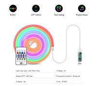 Frescura Ultra RGBIC WS2812 Tira LED Inteligente Con Control Bluetooth IP67 Impermeable Para Decoración De Fiesta 5V Remote Controller - details 7