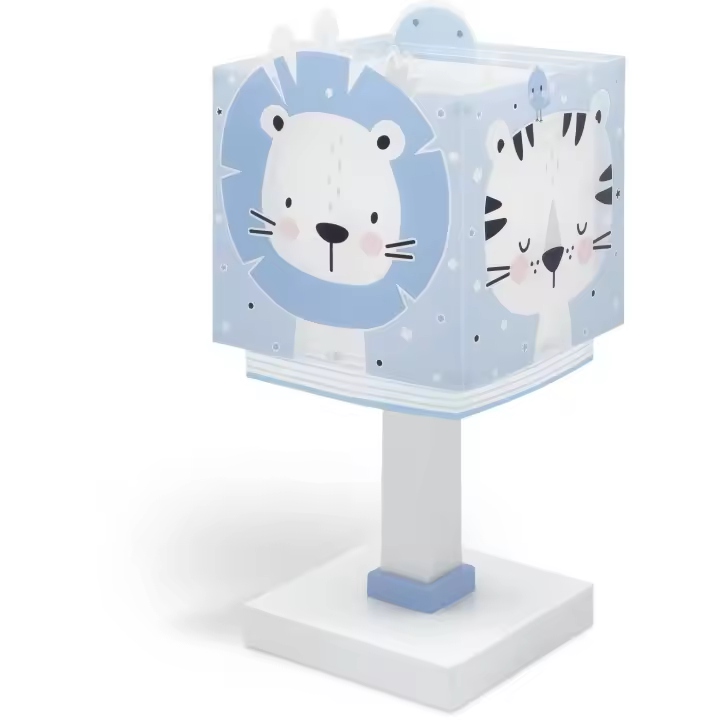 Lámpara de mesa infantil Baby Jungle animales bosque azul - 1
