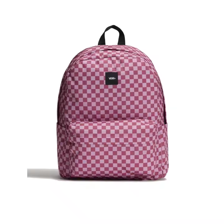 Mochila Vans Old Skool Check Cuadros Rosa/Granate - 1