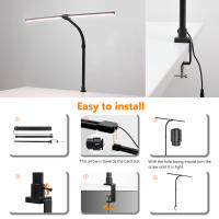 Lámpara De Escritorio LED Doble Cabeza 24W Con Control Remoto Y 5 Niveles De Brillo 5 Modos De Iluminación JGT Moderna Para EU/US/UK - details 8