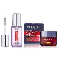 L'Oreal Pack - Revitalift Filler - Sérum de Ojos con Ácido Hialurónico y Cafeína 20ml + Crema Día con Protección Solar Factor 25 Antiarrugas y Antiedad 50ml. - details 2