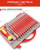 Juego De Destornilladores KUNLIYAOI 26 En 1 Magnético Herramientas De Reparación Phillips Y Eléctricas Set De Destornilladores Magnéticos - details 3