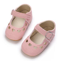 Zapatos Para Bebé Recién Nacidos Niñas Clásicos Corazón De Goma Antideslizante PU Vestido Primera Caminadora Zapatos De Cuna - details 65