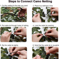Malla De Camuflaje Para Caza 3Mx5M/4Mx6M Manto De Entrenamiento De Bosque Cubierta De Coche Protección Solar Sombra De Camping Teléfono De Privacidad - details 2
