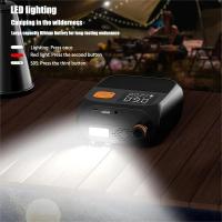 Bomba de aire eléctrica portátil, bomba de SUP inalámbrica de 80W, batería recargable de 20PSI 8000mAh, bomba de tabla de Paddle, iluminación LED, para inflables - details 3