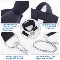 Correa Ajustable Para Cuello Y Cabeza Con Cadena Para Gimnasio Doméstico Levantamiento De Pesas Bodybuilding Ejercicio Con Barril - details 4