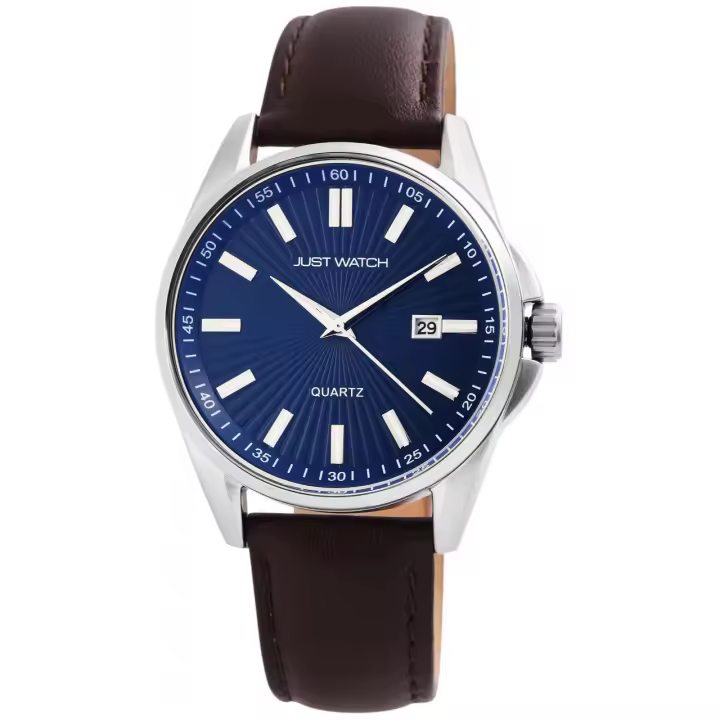 Reloj Just® Hombre com Bracelete em Pele Genuína - 1