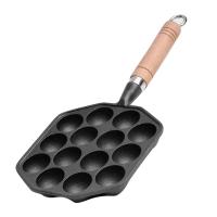 Molde Para Hacer Esferas De Carne De Octopus Takoyaki De Hierro Fundido Con Mango Desmontable Fácil De Limpiar 14 Agujeros Para Cocina - details 1