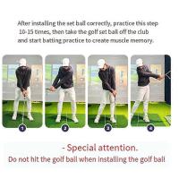 Golf Swing Trainer Auxiliar Portátil Golf Swing Postura Localizador Golf Muñeca Bisagra Entrenador Columbio Brazo Corrector de Postura - details 2