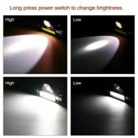 Linterna Frontal COB LED Recargable Con Imán Fuerte Luz Potente Impermeable Para Pesca Al Aire Libre 1-5PCS - details 6