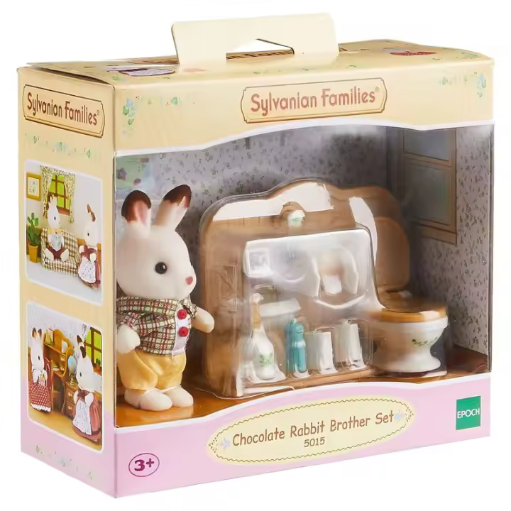 Set hermano conejo chocolate Sylvanian Families  colección 5015 EPOCH - 1