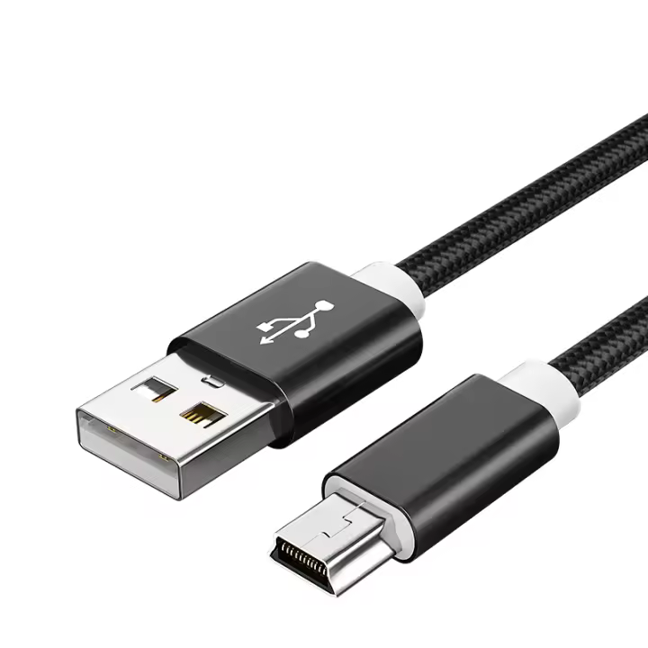 Cable USB Mini Para Carga Rápida Y Transferencia De Datos Compatible Con Cámara Digital HDD MP3 MP4 DVR GPS Cable A-B USB - 1