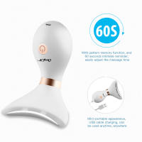 CkeyiN Máquina De Levantamiento Facial Y Cuello Masajeador Fototerapia Instrumento De Masaje Ocular Vibration Anti Arrugas Eliminador De Doble Mentón - details 11