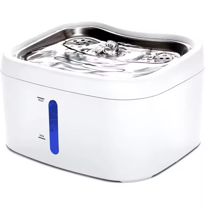 Fuente De Agua Automática Para Gatos Tuya APP 84 oz/2.5L Adecuada Para Cuenco De Agua De Acero Inoxidable Para Mascotas - 1