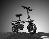 ENGWE T14 Bicicleta Eléctrica Plegable con Neumático de 14 Pulgadas, Motor sin Escobillas de 250W, Batería de 48V 10Ah, 25 km/h, velocidad máxima de 80km, Amortiguador triple, Freno de disco mecánico, rueda libre de 7 velocidades - Blanco - details 10