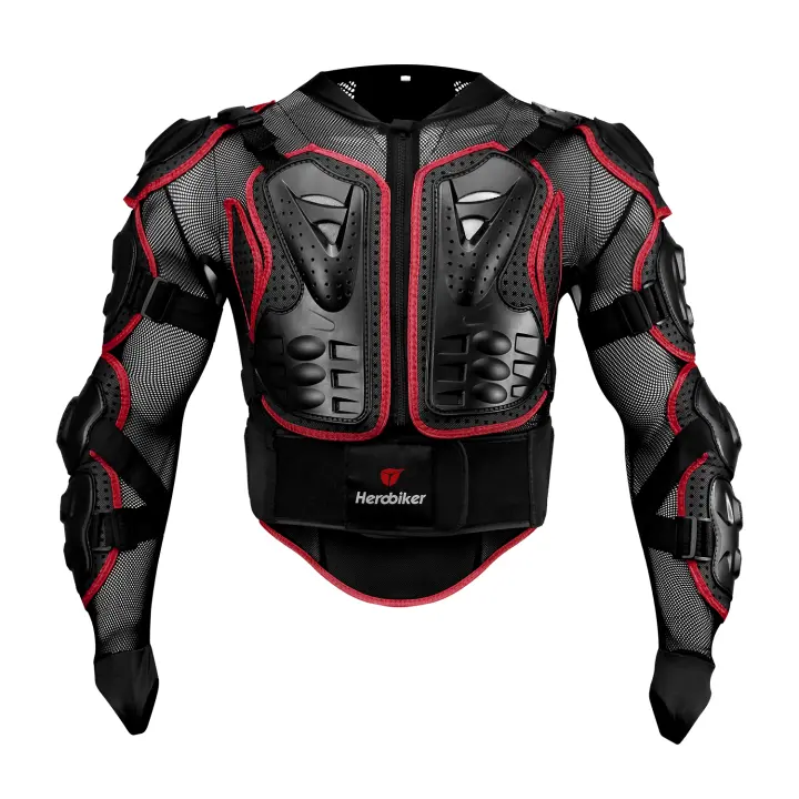 Chaqueta De Motocicleta HEROBIKER Para Hombres Con Armadura Completa Tamaño S-4XL Motocross Racing Protección Al Montar En Motocicleta - 1