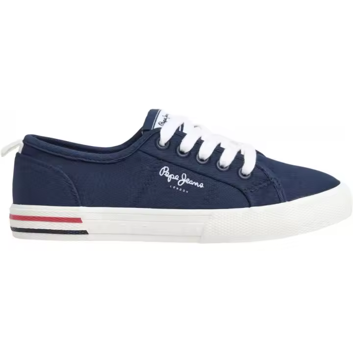 PEPE JEANS PBS30549 595 Zapatillas de lona niño 35026 25V SNEAKERS BRANDY BASIC NAVY - 1