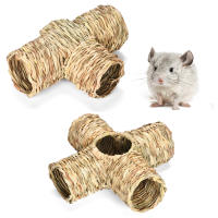 Túnel De Hierba Para Hamster Ratoncillo Conejito Surtidor De Juguetes Duradero De Paja Para Animales Pequeños Como Erizo De Hierba Rata Ferret Chinchilla Gerbil Accesorios De Jaula - details 4