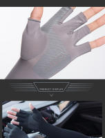 Pareja De Mangas Deportivas Para Hombre Y Mujer Protección Solar Al Correr Ciclar Pesca Escalar 5 Dedos Cubierta Fría De Verano - details 5