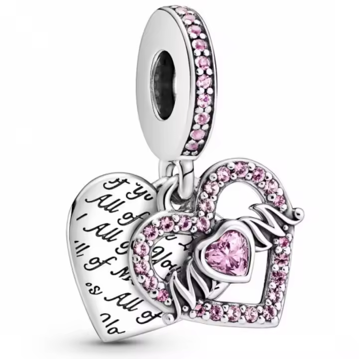 Charm colgante Pandora 799402C01 corazón y madre - 1