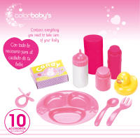 Set muñeca bebé de 20 cm c/ropita y accesorios Colorbaby's - details 1