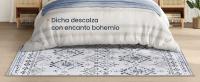 SONGMICS HOME Alfombra, 153 x 214 cm, Alfombra Antideslizante, Decoración del Hogar, para Salón, Dormitorio, Lavable a Máquina, Estilo Moderno, Azul Medianoche - details 0