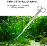 Juego De Tijeras Y Pinzas De Acero Inoxidable Para Limpiar Tanque De Peces Herramienta De Limpieza Para Acuarios Incluye Tijeras De Onda Y Pinzas De Escarabajo De Arena - details 0