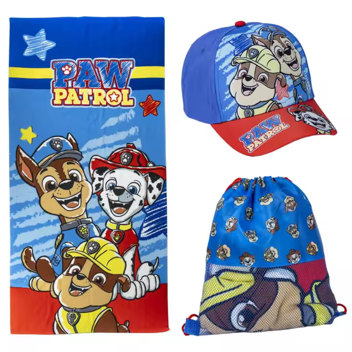Pack Infantil de Verano Patrulla Canina Toalla Saco y Gorra 76890 - 1