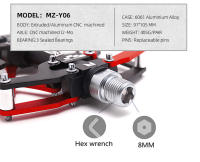 MZYRH Pedales De Bicicleta Ultraligeros De Aluminio Con 3 Rodamientos Antideslizantes Y Impermeables Para BMX MTB Y Carretera Accesorios De Bicicleta - details 3