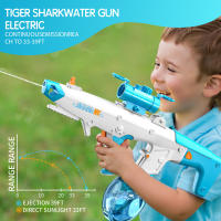 450ml Pistola de Agua Eléctrica Autocebante - 8-10m Alcance, 30 Minutos Continuos + Recarga en 15s, USB Recargable para Niños/Adultos con Batería Incluida - Juguete Piscina Playa Batallas Acuáticas - details 14