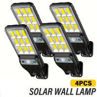 4PCS Luz De Pared Solar Con Sensor De Movimiento 108COB 3 Modos Para Terraza Jardín Valla Palacio Y Terraza Exteriores - details 0