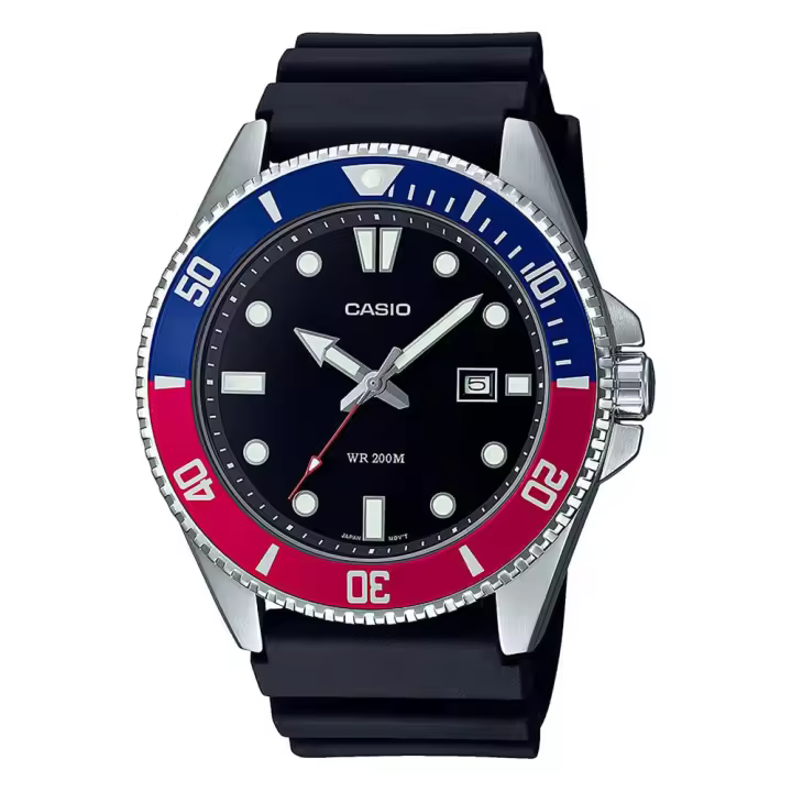 Reloj de pulsera CASIO Collection - MDV-107-1A3VEF correa color: Negro Dial Negro Hombre - 1